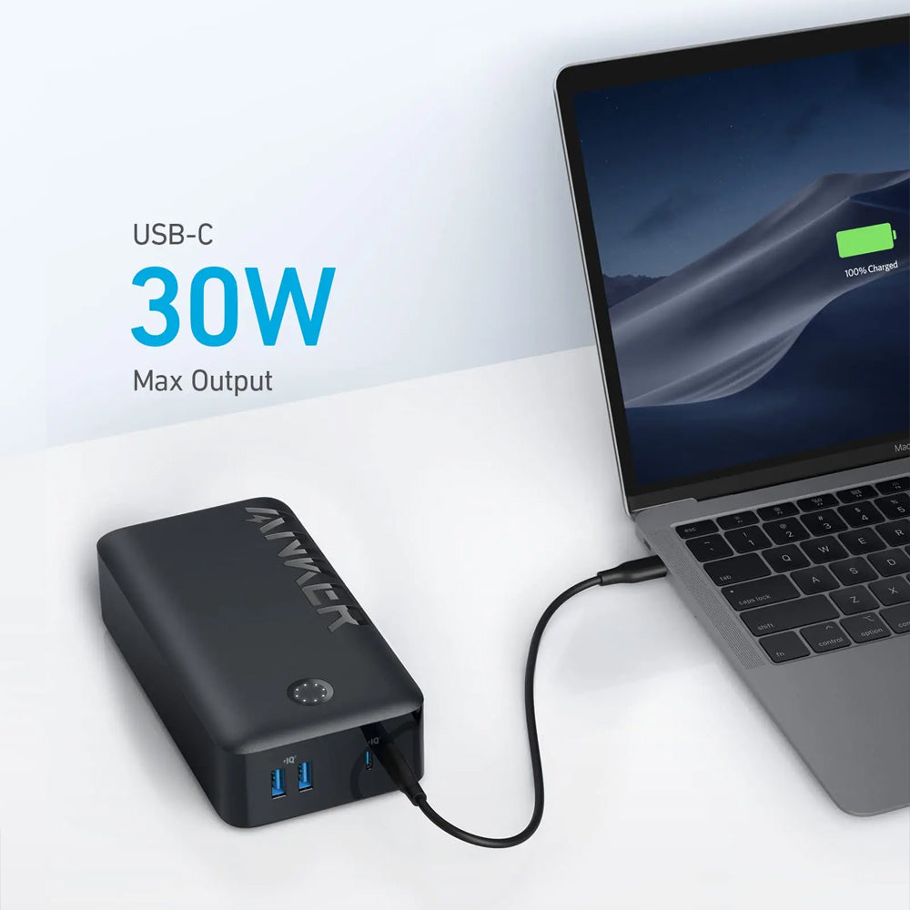 Anker 347 A1377H11 Power Bank Fast Charging 30W 40000mAh - Black