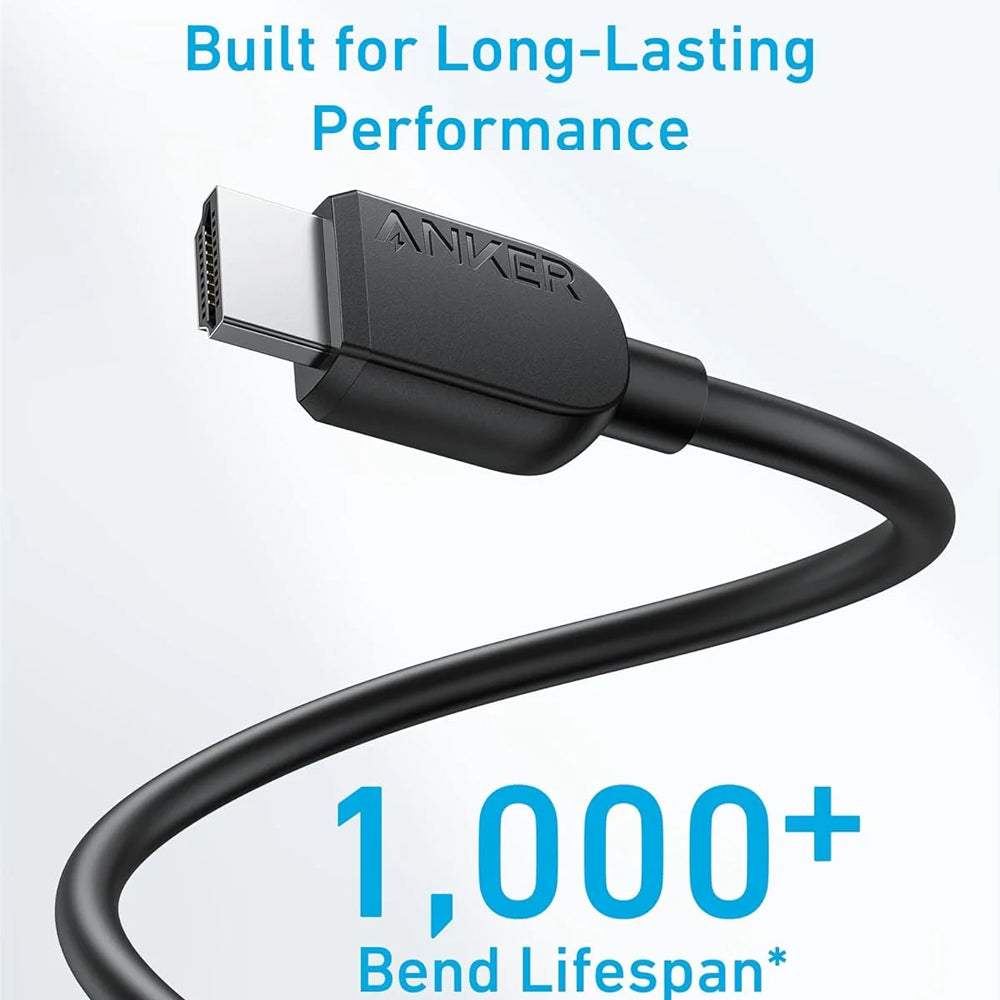 كابل HDMI أنكر بدقة 8K بطول 1.8 متر A8742H11 - أسود