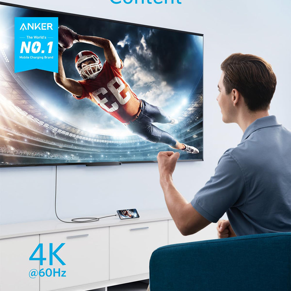 Anker Nano A87E0H12 USB-C To HDMI Cable 4K 1.8m - Black