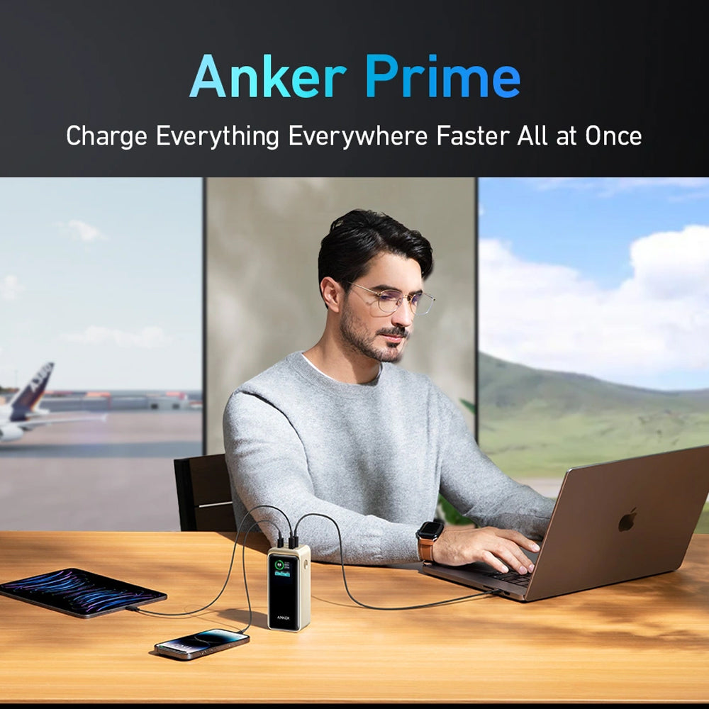 Anker Prime A13360B1 Power Bank Fast Charging 200W 20000mAh - Golden