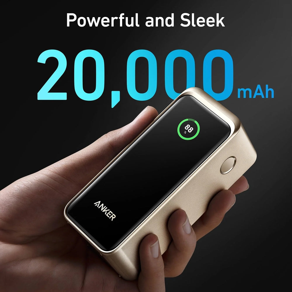 Anker Prime A13360B1 Power Bank Fast Charging 200W 20000mAh - Golden