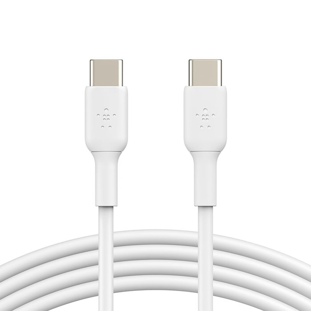 كابل بيلكين BoostCharge من USB-C الى USB-C سريع الشحن 60 وات 1 متر - ابيض