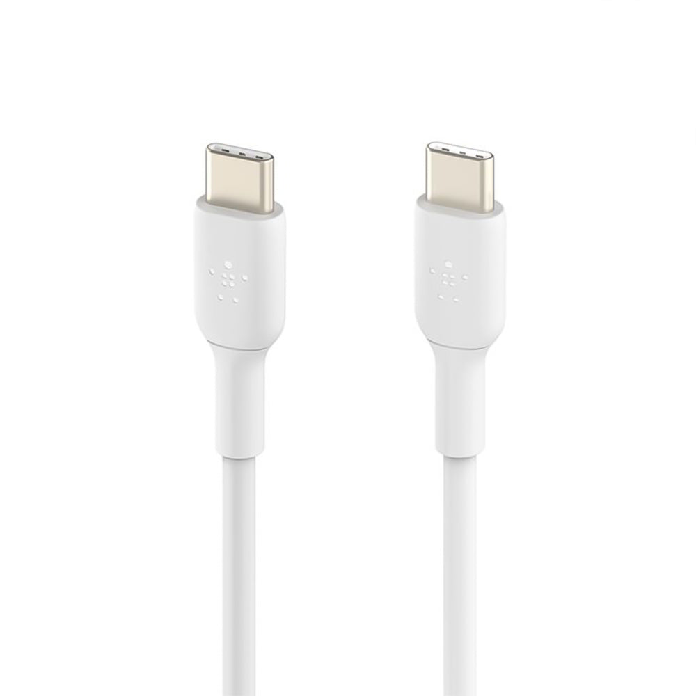 كابل بيلكين BoostCharge من USB-C الى USB-C سريع الشحن 60 وات 1 متر - ابيض