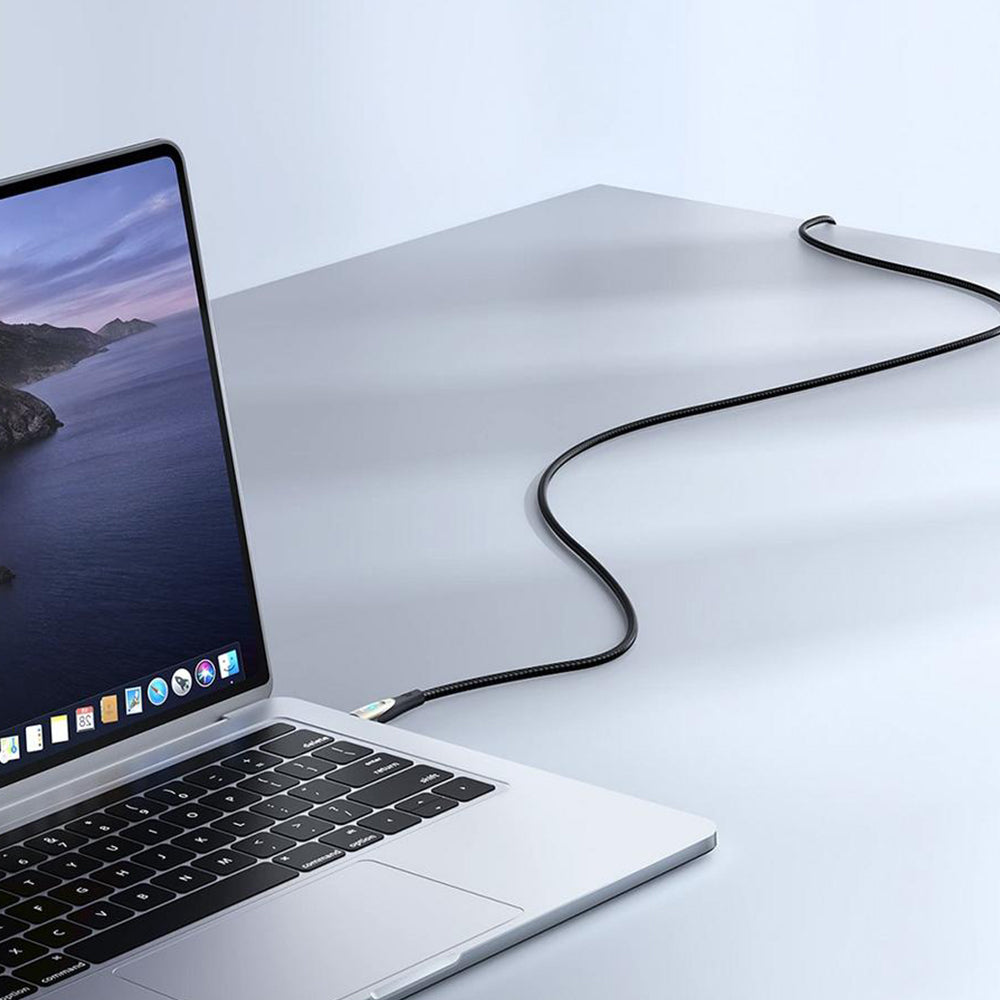 كابل شحن جوي روم USB-C الى Lightning شحن سريع 30 وات 1.2 متر S-A27 - اسود