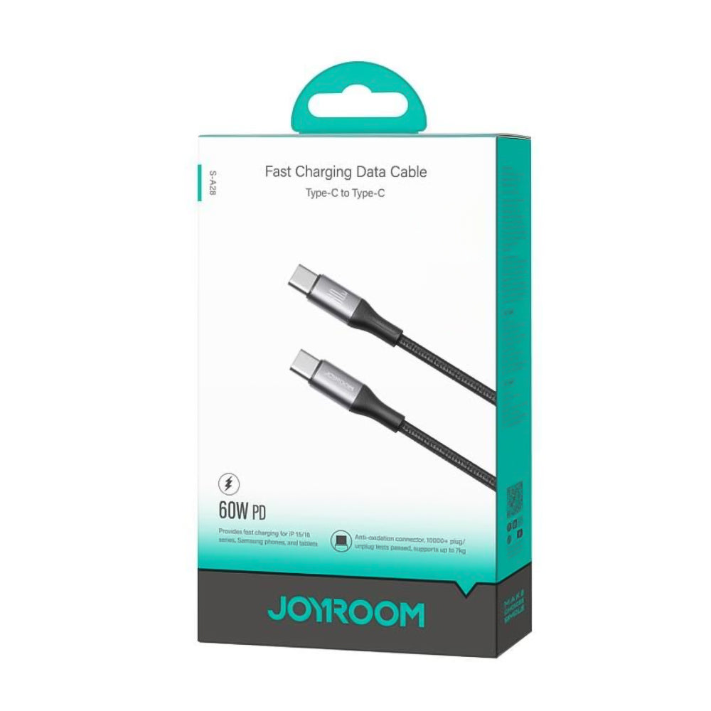 كابل جوي روم USB-C الى Lightning شحن سريع 30 وات 1 متر S-A28 - ابيض