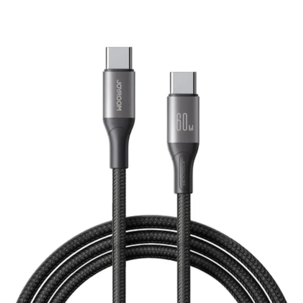 كابل جوي روم USB-C الى Lightning شحن سريع 30 وات 1 متر S-A28 - ابيض