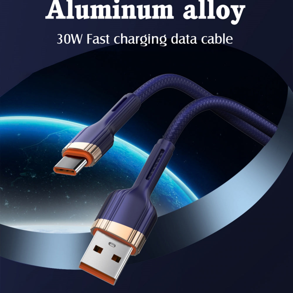 كابل شاحن لدنيو من USB الى USB-C شحن سريع 30 وات LS641