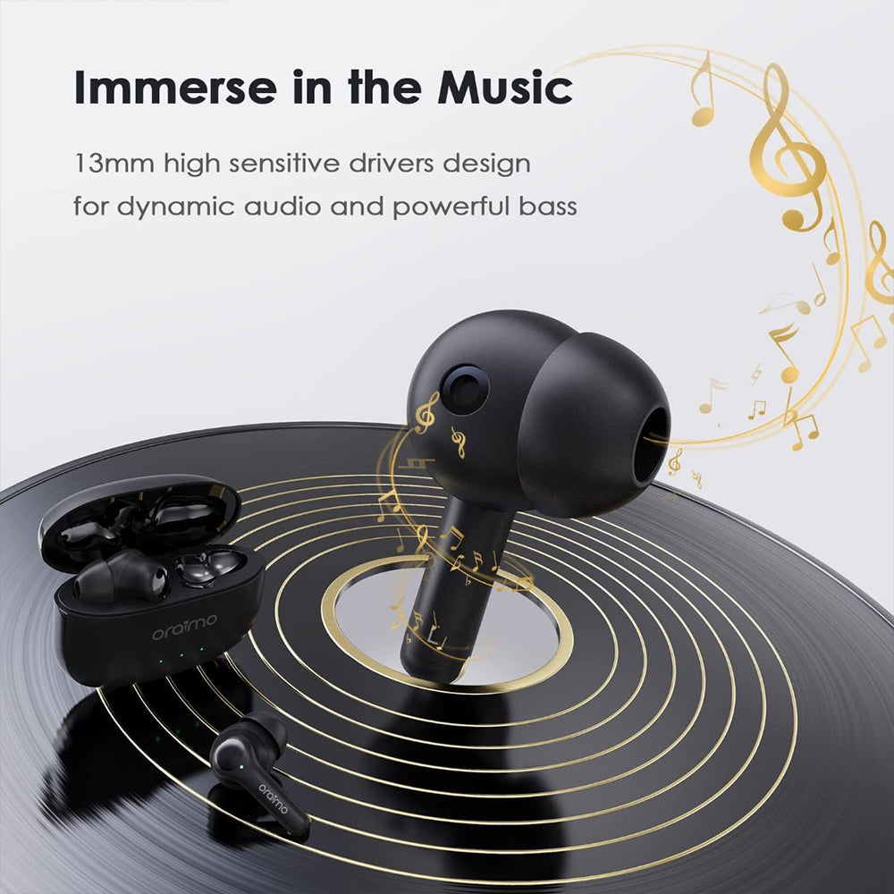 Oraimo FreePods 3C OEB-E104DC True-Wireless Earbuds With Warranty - Black