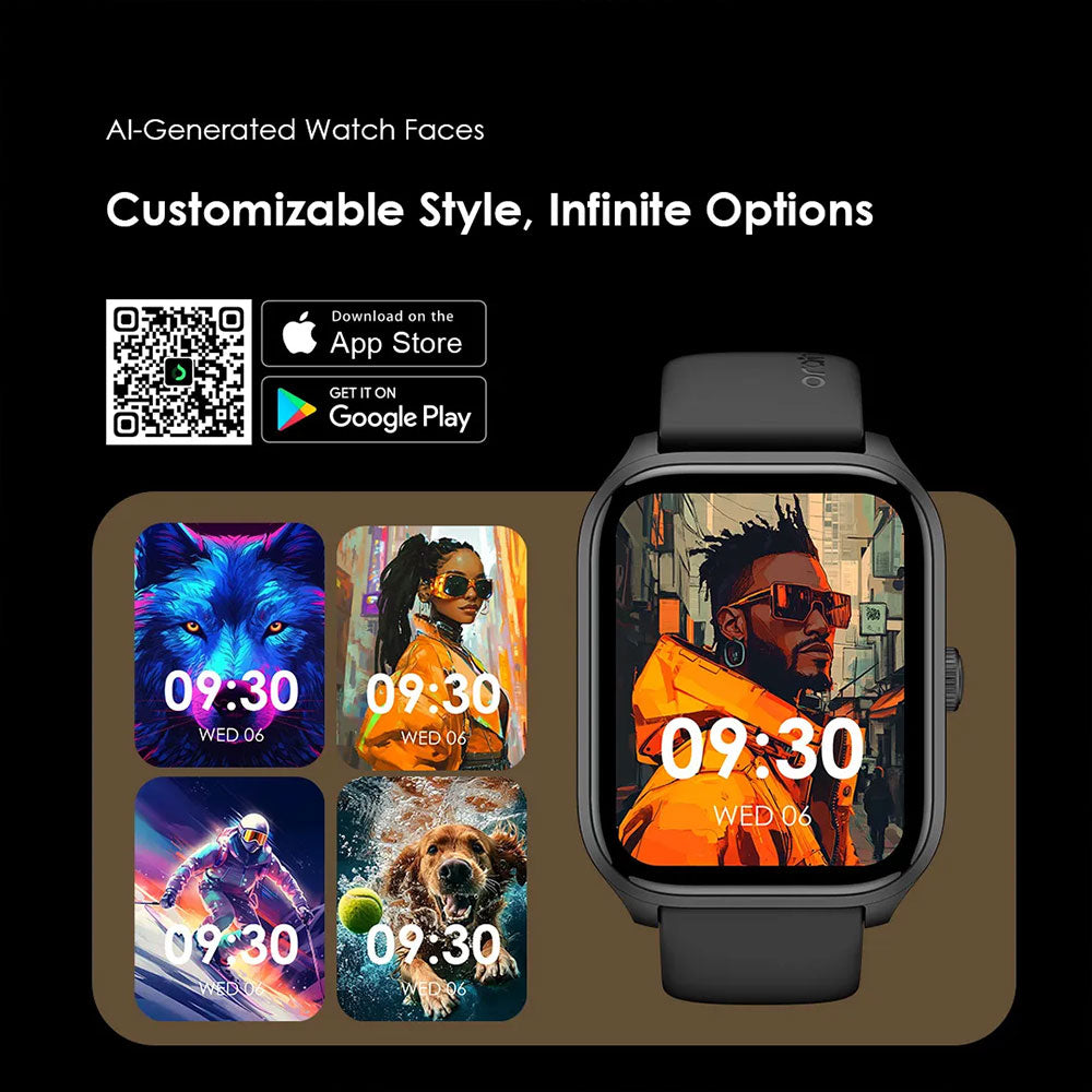 Oraimo Watch 5 Lite OSW-804 Smart Watch - Black