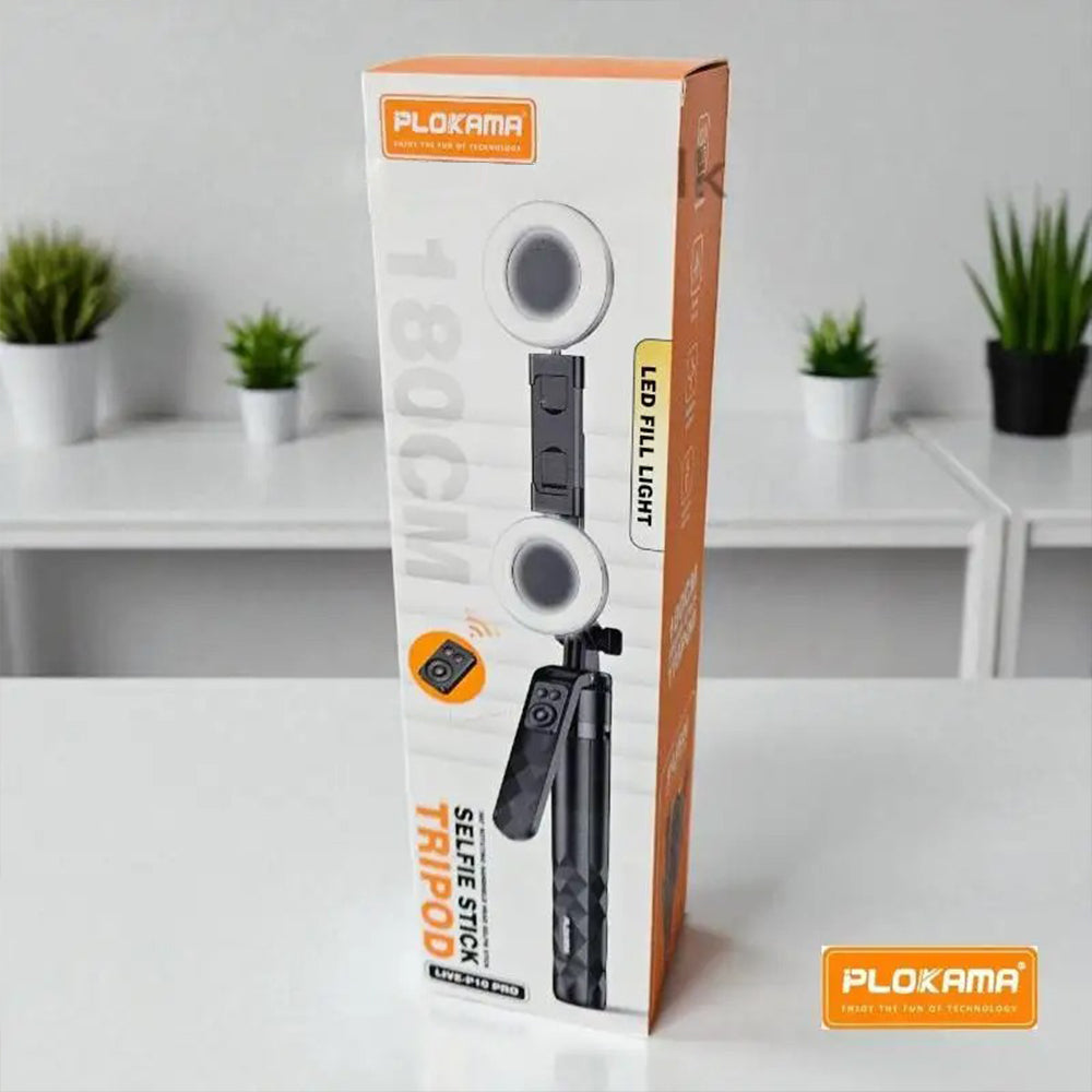 Plokama Live P10 Pro Selfie Stick Tripod