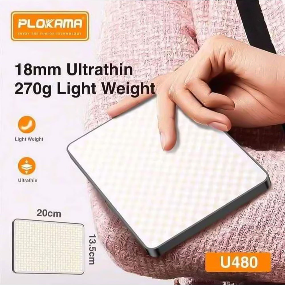 Plokama U480 Rechargeable Video LED Light
