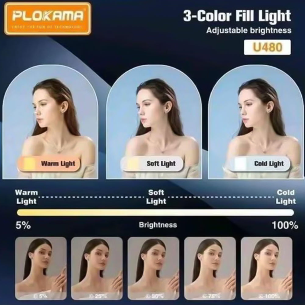 Plokama U480 Rechargeable Video LED Light