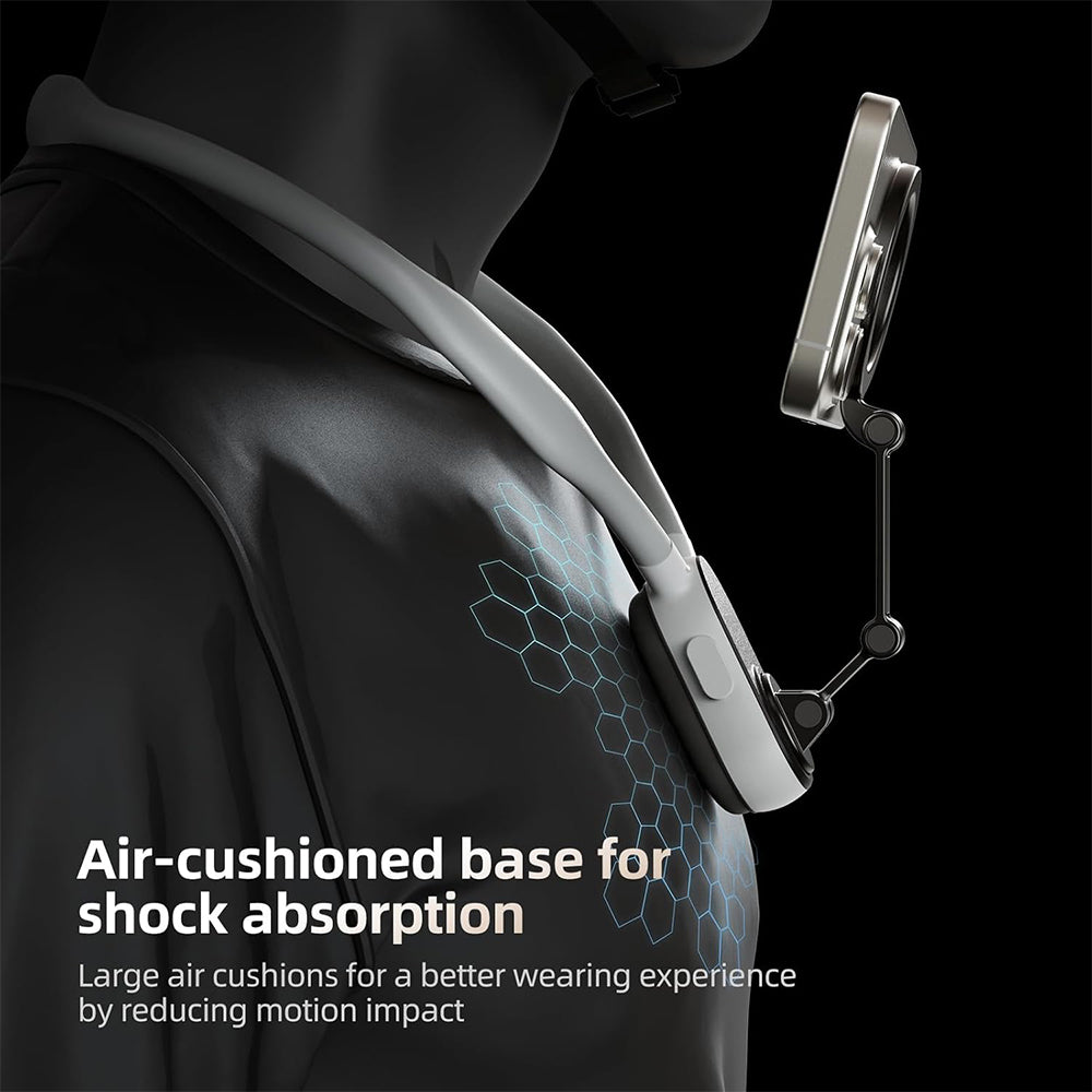 TELESIN Magnetic Neck Mobile Phone Holder - Gray