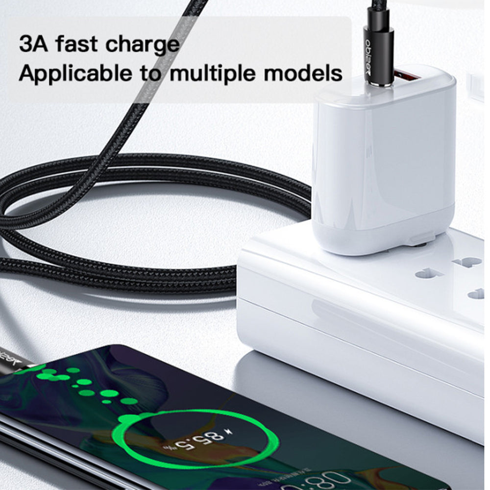 كابل يسيدو USB-C إلى USB-C شحن السريع 3 أمبير 45 واط، طول 1.2 متر CA55 - أسود