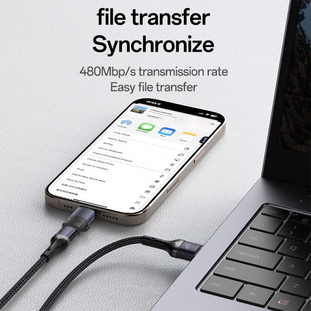 Yesido GS28 USB-C to Lightning OTG Adapter