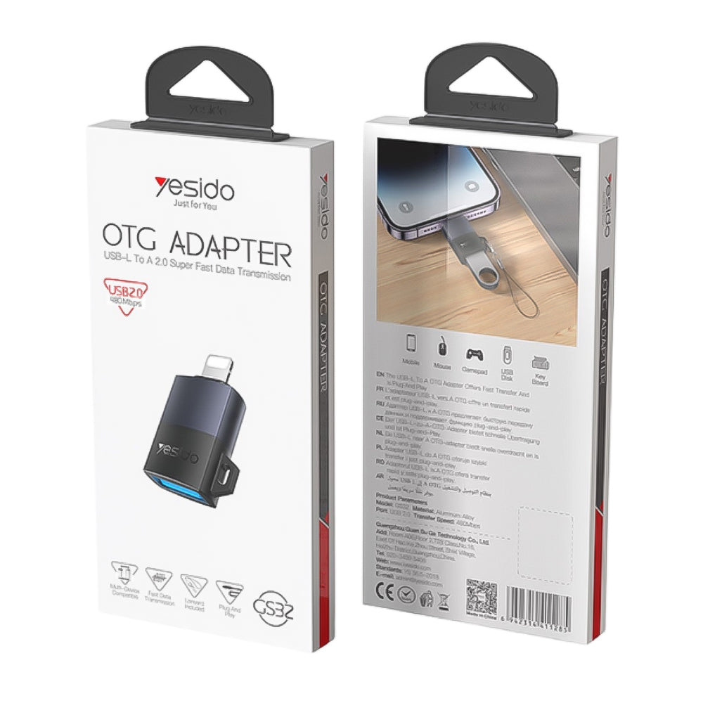 Yesido GS32 Lightning to USB-A OTG Adapter
