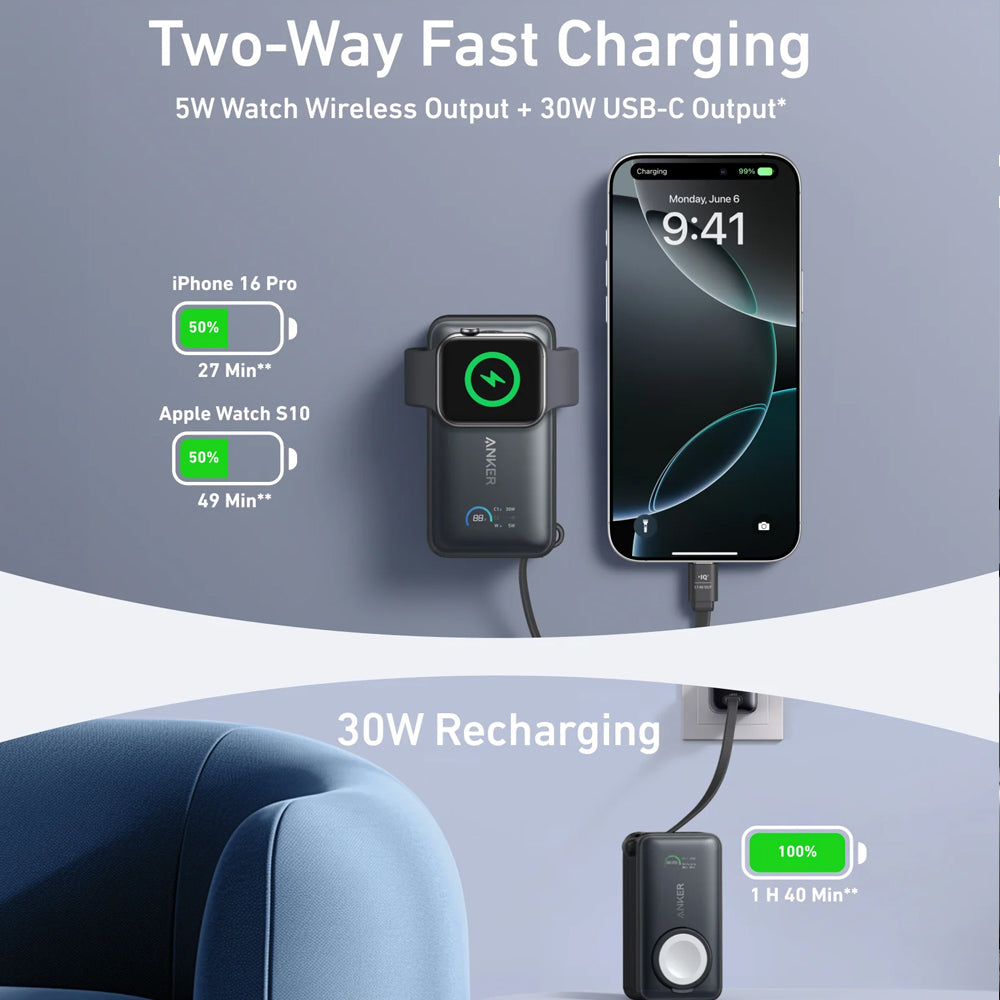 Anker 10K A1657H21 MagGo Magnetic Wireless Power Bank