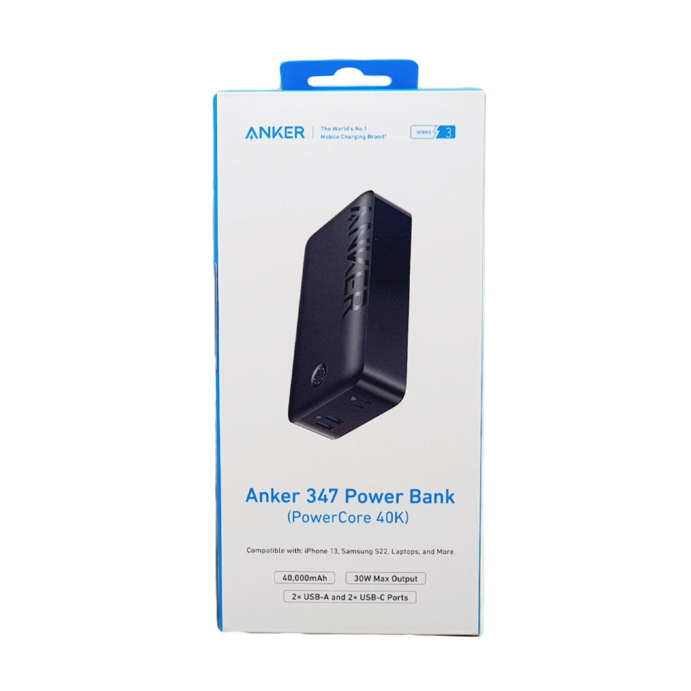 Anker 347 A1377H11 Power Bank Fast Charging 30W 40000mAh - Black