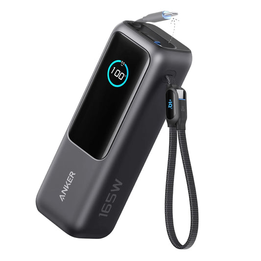 Anker Zolo A1695H11 Power Bank Fast Charging 165W 25000mAh With Dual USB-C Cable - Black