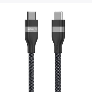 كابل أنكر USB-C الى USB-C بطول 0.9 متر شحن سريع 240 وات A82E2H11 - اسود