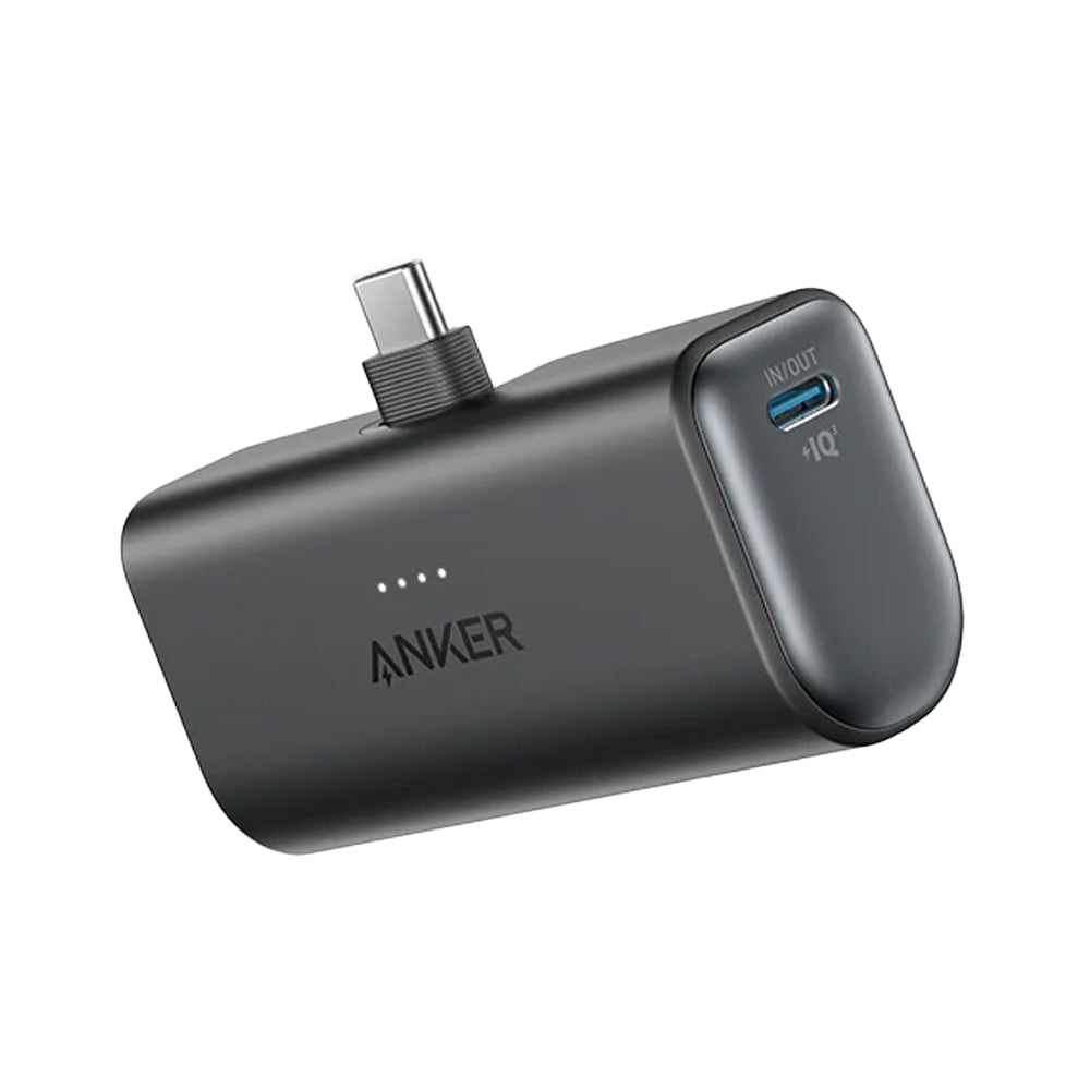 Anker Nano A1653H11 Power Bank Fast Charging 22.5W 5000mAh Built-In USB-C Connector - Black