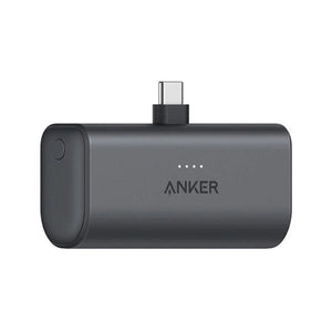 Anker Nano A1653H11 Power Bank Fast Charging 22.5W 5000mAh Built-In USB-C Connector - Black