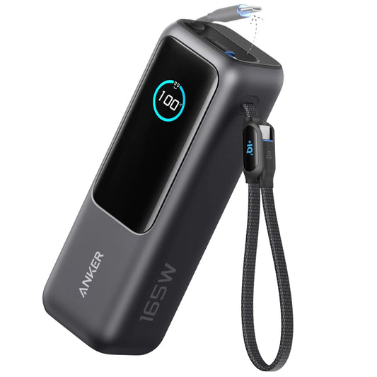 Anker Power Bank Fast Charging 165W 25000mAh With Dual Type-C Cable - Black