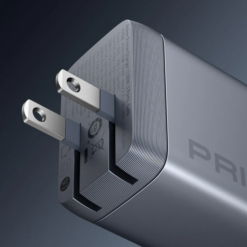 Anker Prime Wall Charger 3 Ports GaN Fast Charging 100W
