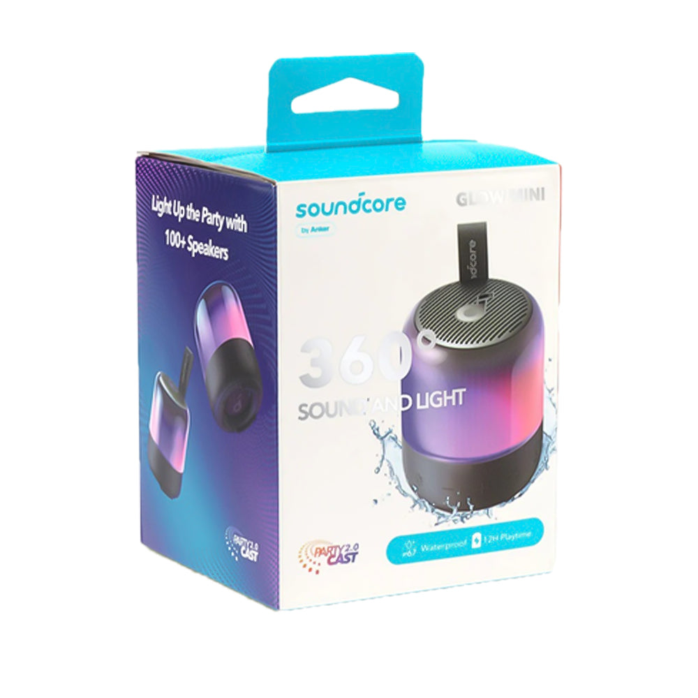 سبيكر بلوتوث محمول انكر Soundcore Glow Mini A313601 - أسود