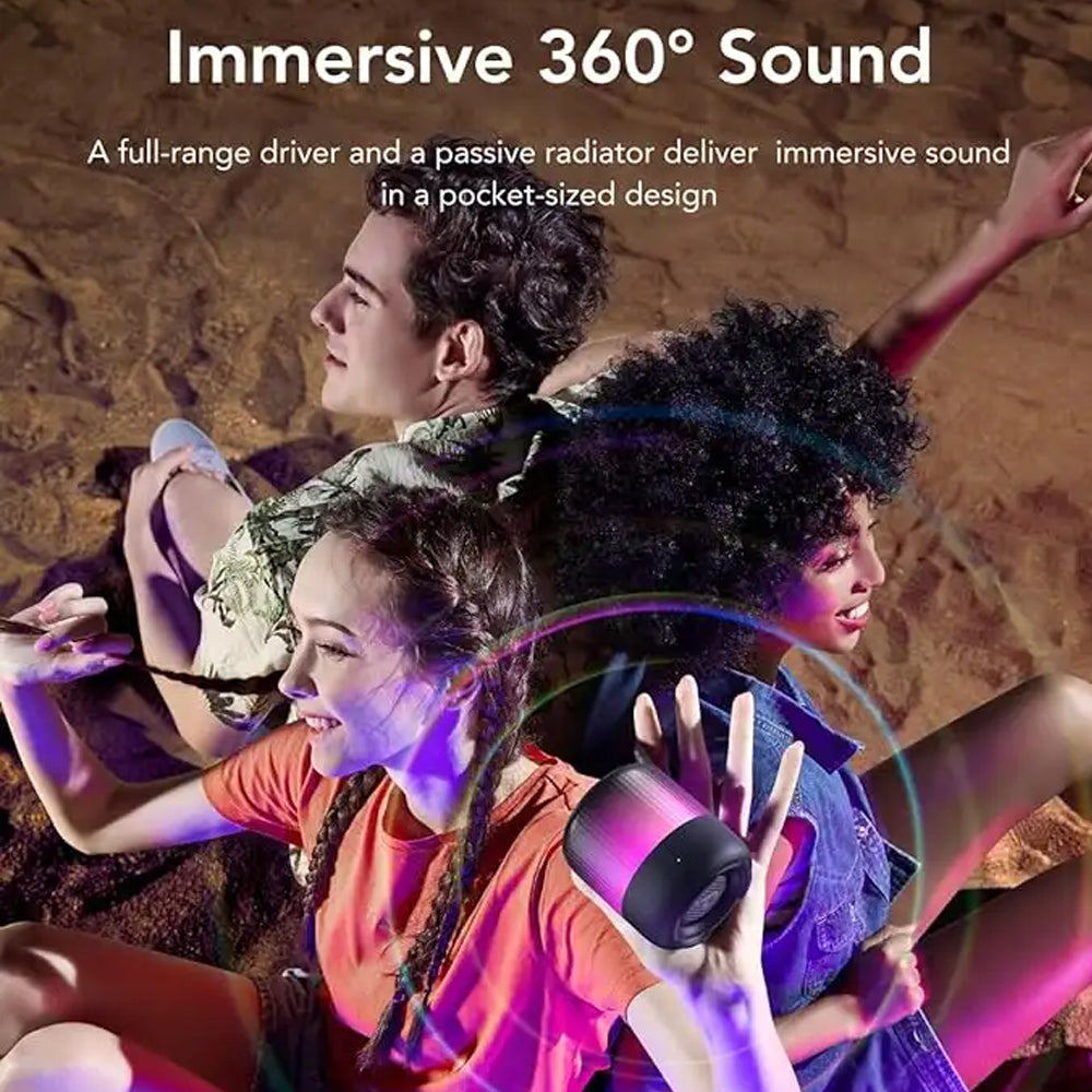 سبيكر بلوتوث محمول انكر Soundcore Glow Mini A313601 - أسود