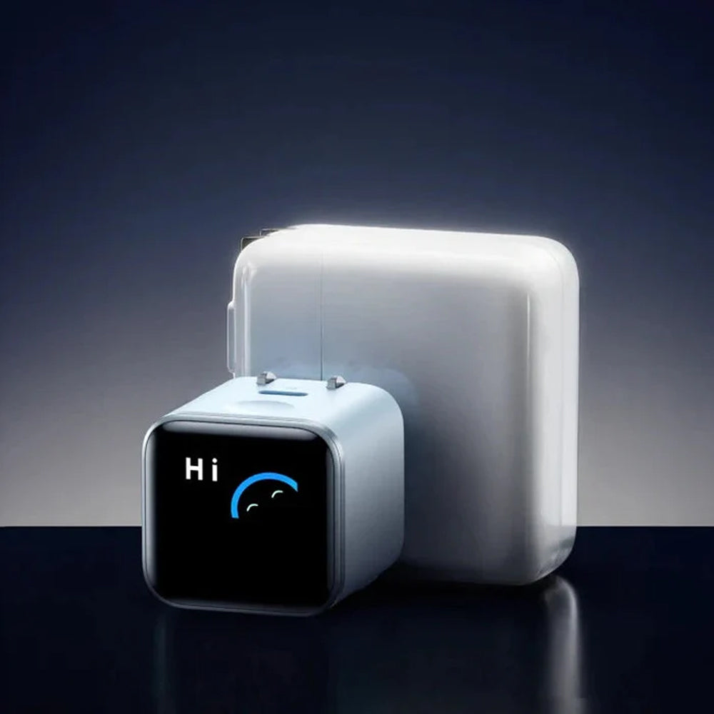 Anker Nano Wall Charger USB-C Fast Charging 45W Smart Display 180° Foldable - White