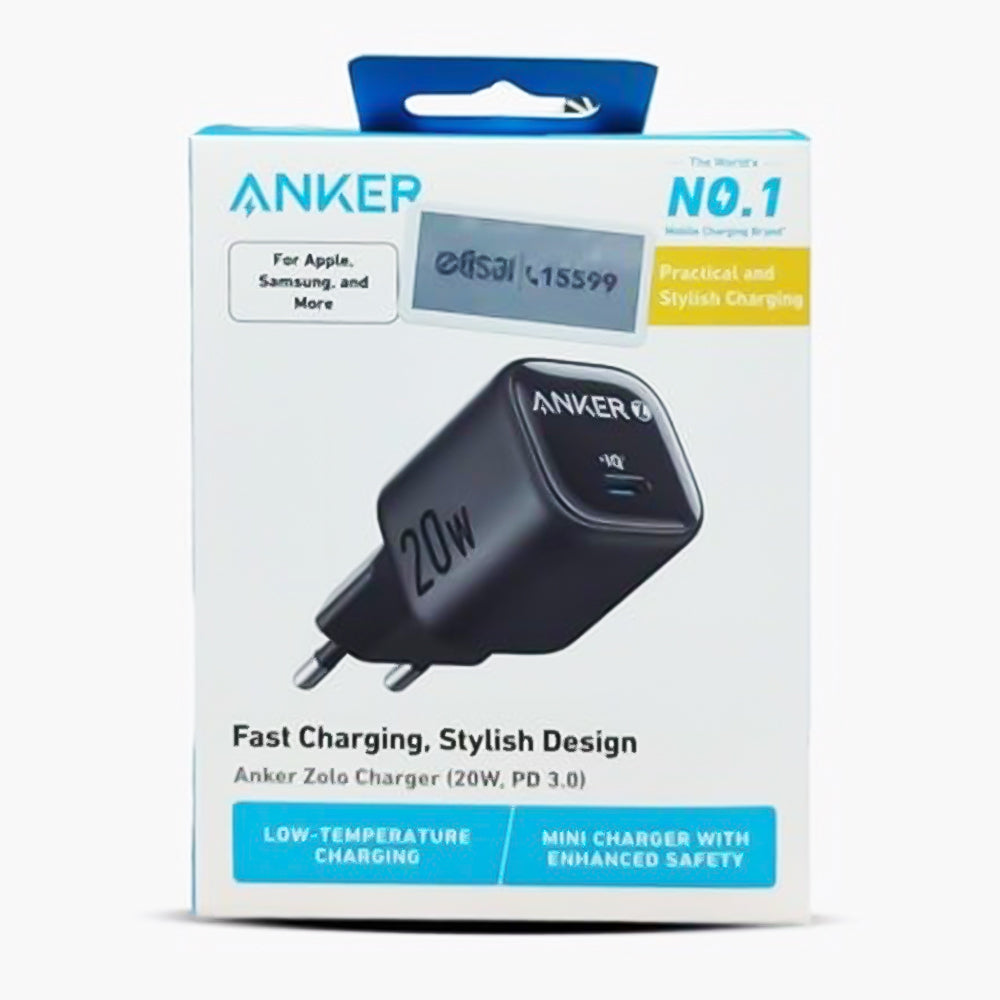 Anker Zolo A2699L11 Wall Charger Type-C Fast Charging 20W - Black
