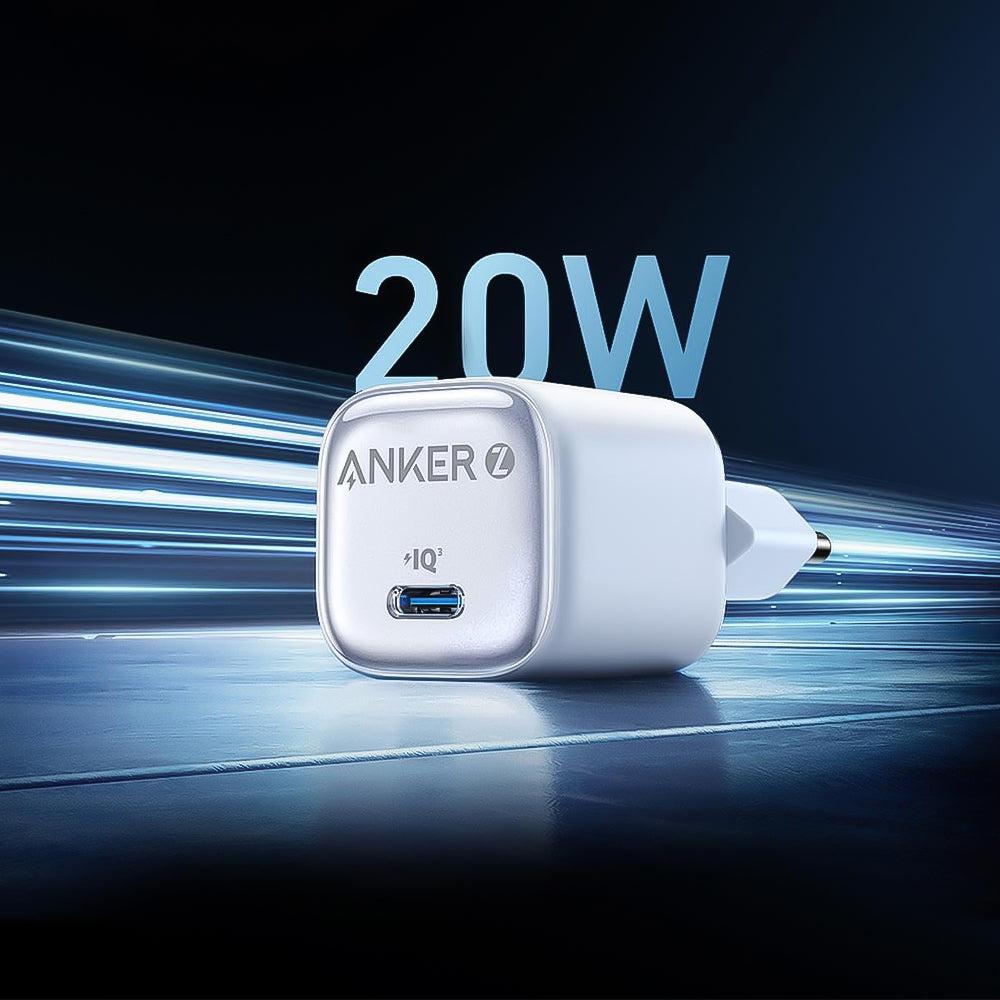 شاحن حائط أنكر USB-C شحن سريع 20 وات Zolo A2699L21 - أبيض
