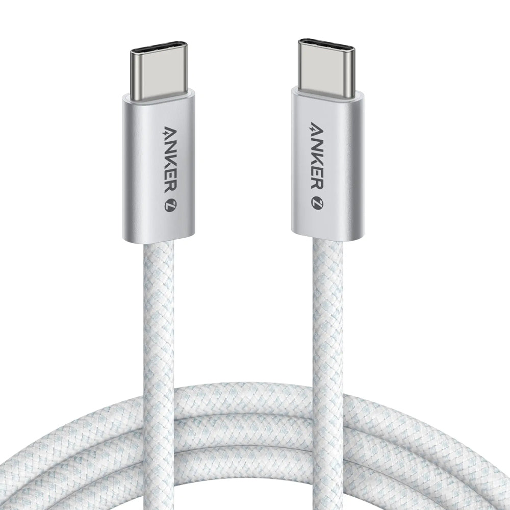 كابل أنكر USB-C الى USB-C بطول 1.8 متر شحن سريع 240 وات Zolo A8060H22 - ابيض