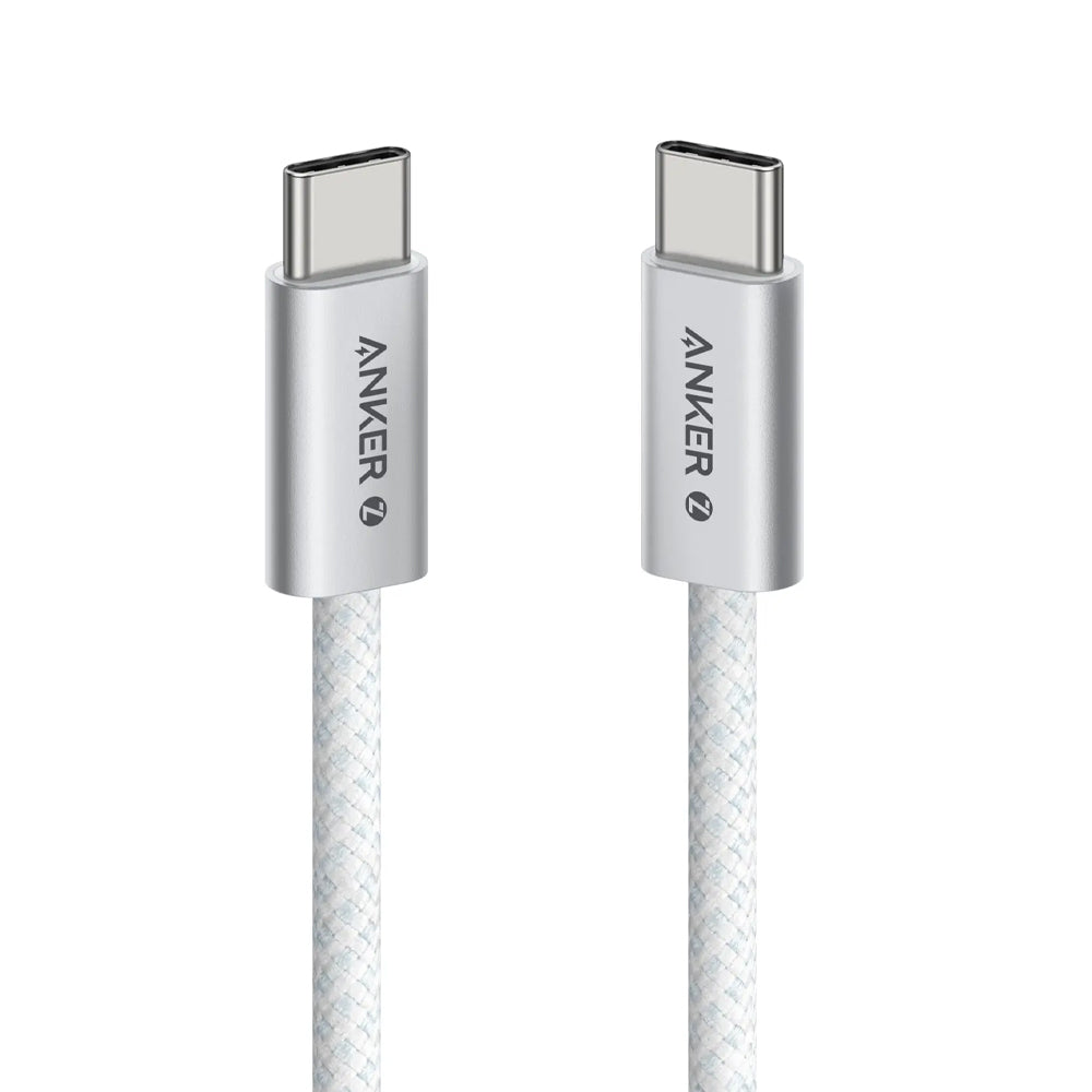 كابل أنكر USB-C الى USB-C بطول 1.8 متر شحن سريع 240 وات Zolo A8060H22 - ابيض