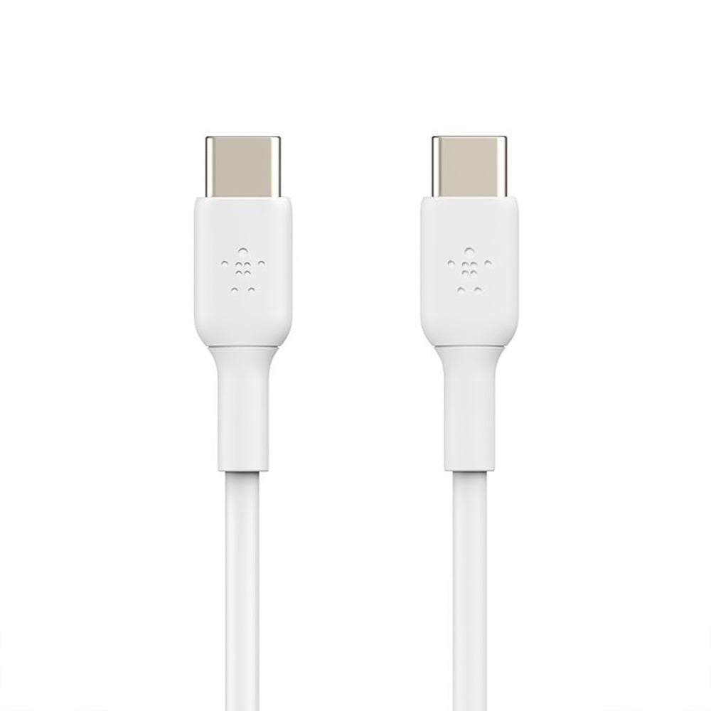 كابل بيلكين BoostCharge من USB-C الى USB-C سريع الشحن 60 وات 1 متر - ابيض