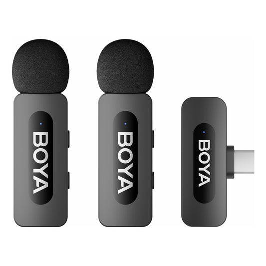 Boya BY-V20 (V2.0) USB-C Dual Wireless Microphone System - Black