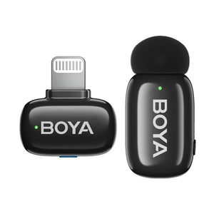 Boya Mini-16 Lightning Wireless Microphone System - Black