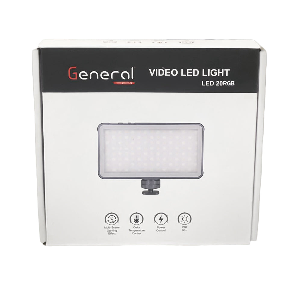 كشاف إضاءة فيديو LED قابل للشحن بلوكاما U480