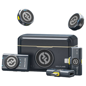 Hollyland LARK M2 Combo Dual Wireless Microphone System - Black