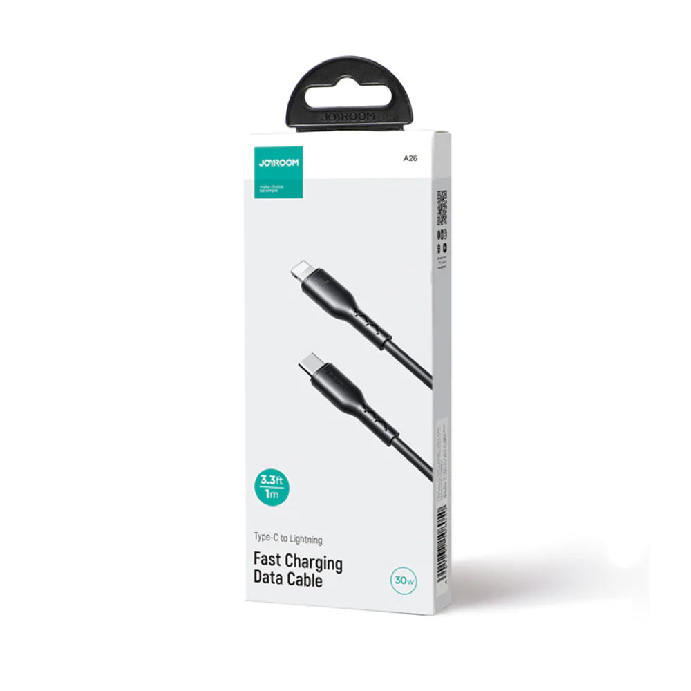 Joyroom S-A26 USB-C To Lightning Cable 30W Fast Charging 1m - Black