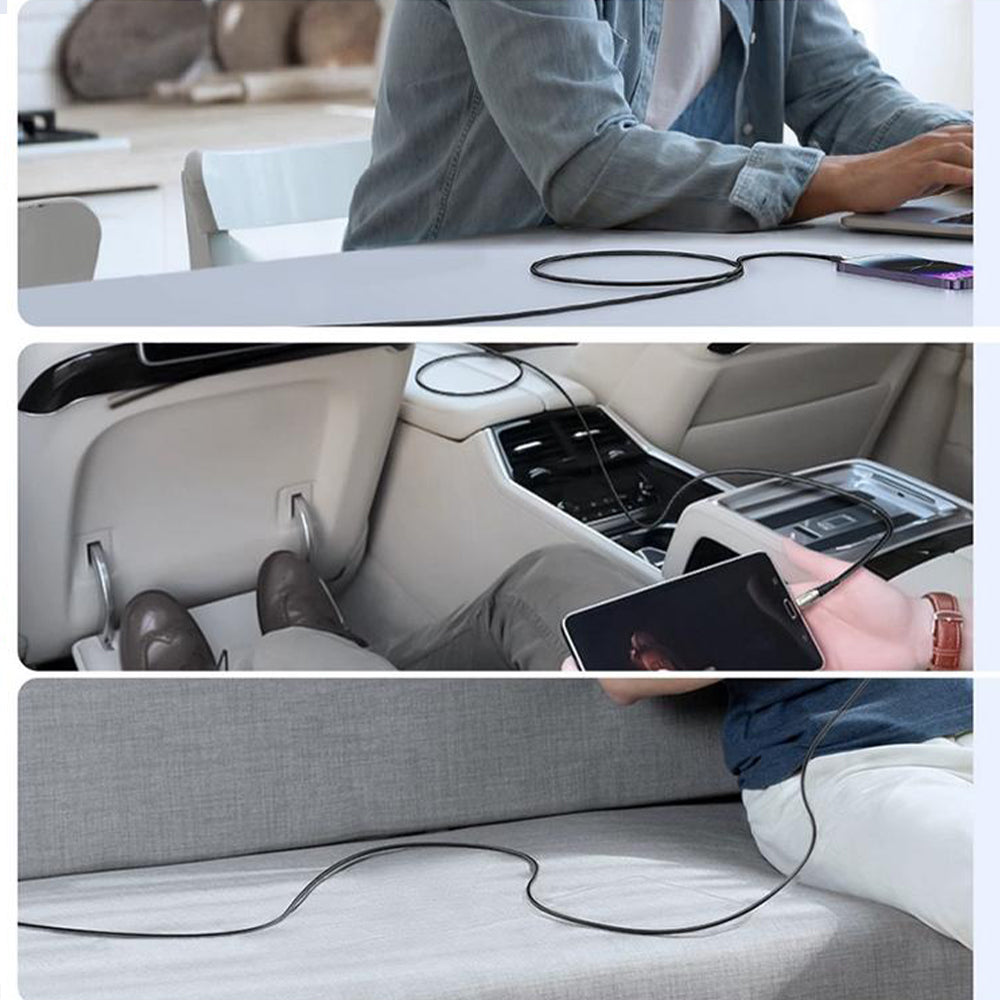 كابل شحن جوي روم USB-C الى Lightning شحن سريع 30 وات 1.2 متر S-A27 - اسود