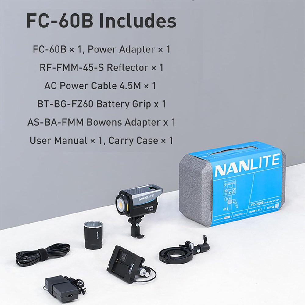 Nanlite FC-60B Bi-color LED Spotlight