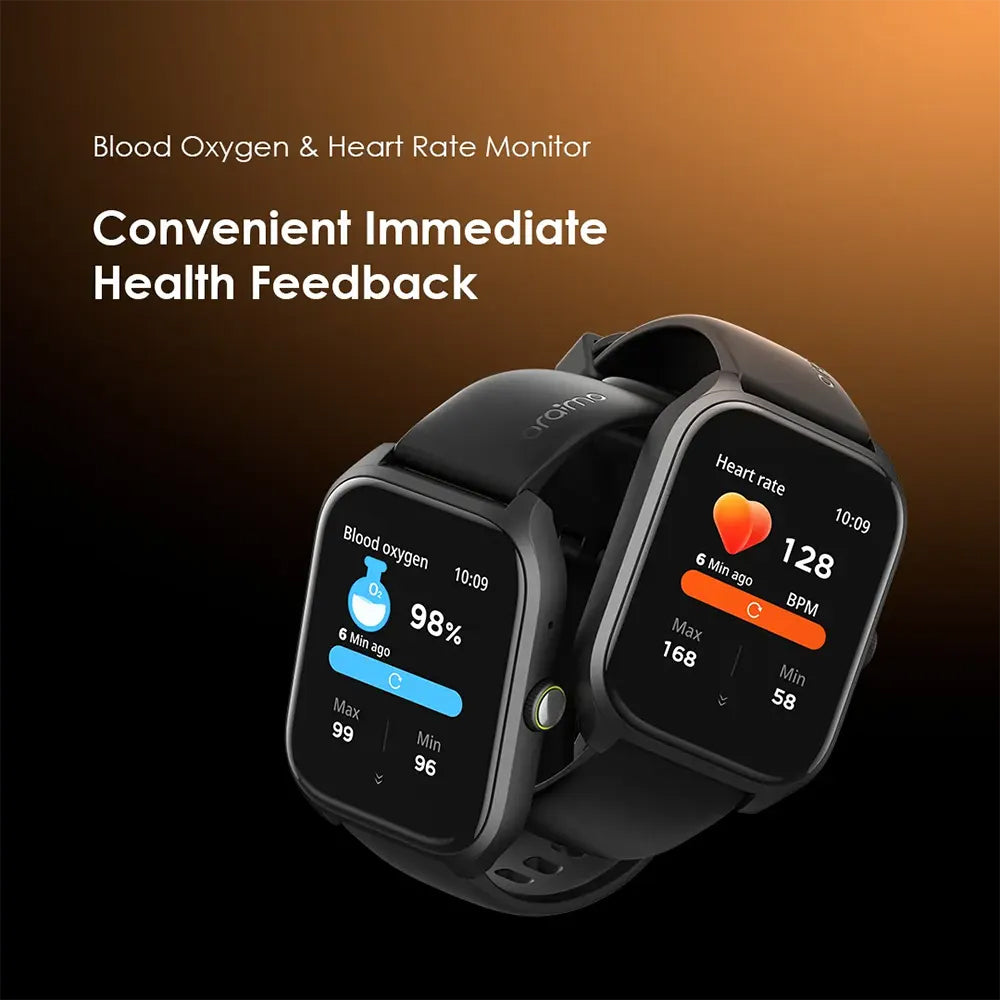 Oraimo Watch 5 Lite OSW-804 Smart Watch - Black