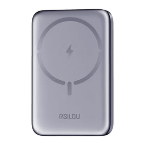 باور بانك مغناطيسي رسيلو 20 وات 10000 مللي أمبير R1024-002 USB-C - فضي
