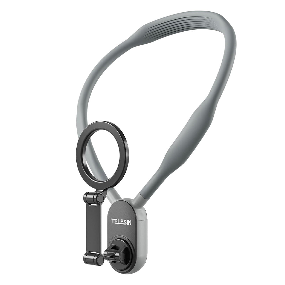 TELESIN Magnetic Neck Mobile Phone Holder - Gray