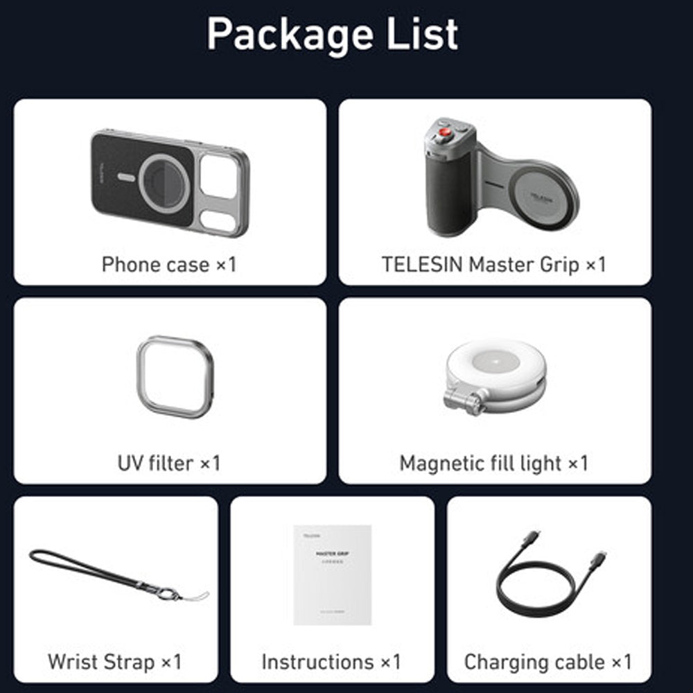 TELESIN P5-MCS-13-TIP Master Grip for iPhone 17 Pro Max