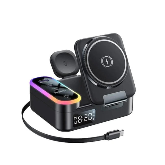 Yesido DS38 MagGo 8-in-1 Magnetic Wireless Charging Station 65W - Black