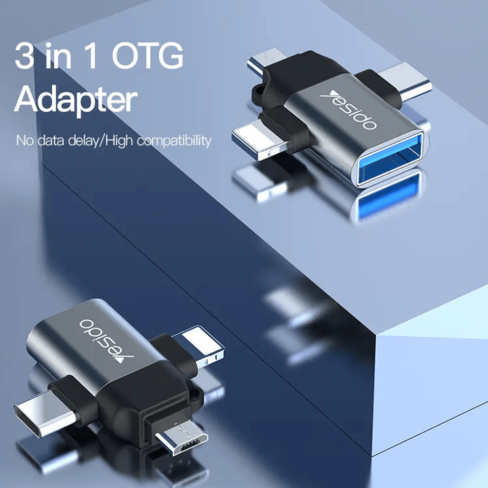 محول OTG يسيدو 3 في 1 GS15 USB 2.0