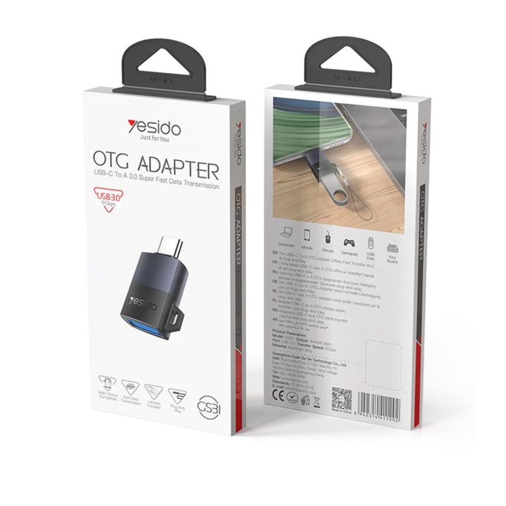 Yesido GS31 USB-C to USB-A OTG Adapter